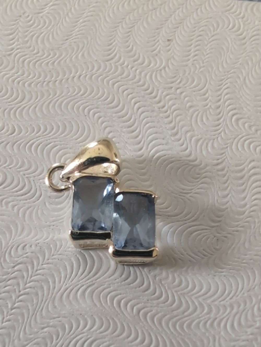 Sterling Silver Blue Gemstone Pendant - Women's Jewelry - Picture 5 of 5